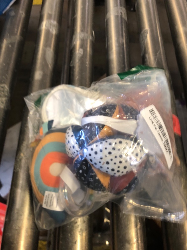 Photo 1 of Blissful Diary Baby Play Gym & Activity Mat, 5 Developmental Zones Wooden Tummy Time Mat with 5 Detachable Sensory Toys for Motor Skills & Sensory Development, Baby Essentials Shower Gift