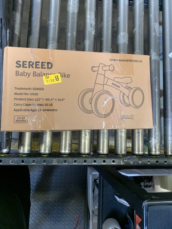 Photo 1 of SEREED Baby Balance Bike for 1-2 Year Olds - 4 Wheels, First Bike for Toddlers, Birthday Gift (Green)