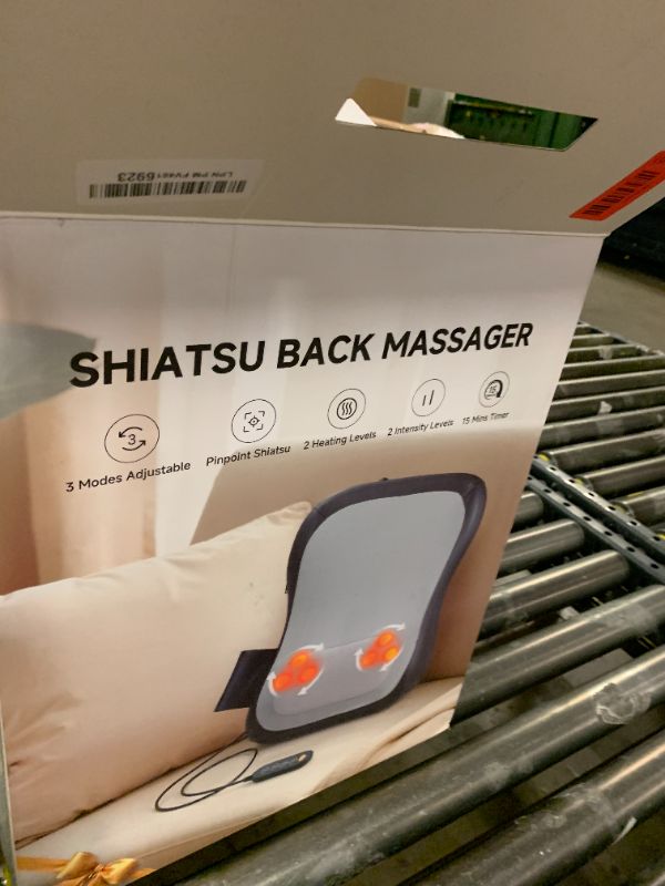 Photo 1 of Zorynae Shiatsu Back and Neck Massager for Pain Relief Deep Tissue, Up and Down Rolling Back Massager with Heat, 3D Kneading Massage for Office Home Car, Birthday Gifts for Women Men Mom Dad