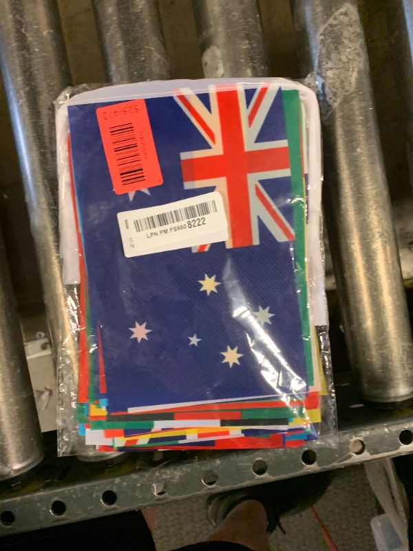 Photo 1 of 100 Countries String Flag, 82 ft International Flags Bunting Banner, World Flag Banner Decoration for World Cup Party, School, Sports Game Events, Grand Opening, Classroom