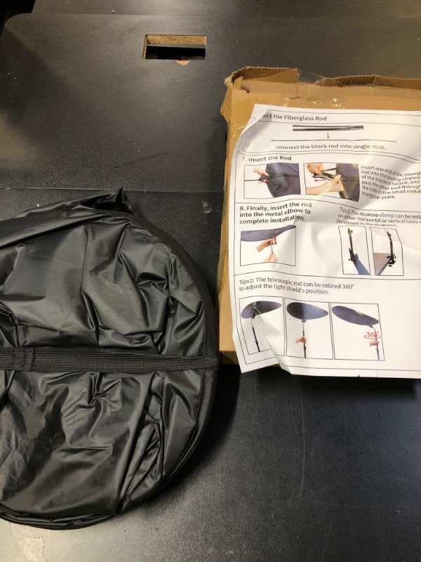 Photo 1 of Large Size 52''Office Cubicle Shade Cubicle Desk Light Shield to Block Anti-Glare Cover Light Sensitive Professionals Cubicle Light Quick Install Shading Light Shade with Clamp(Patent Pending)