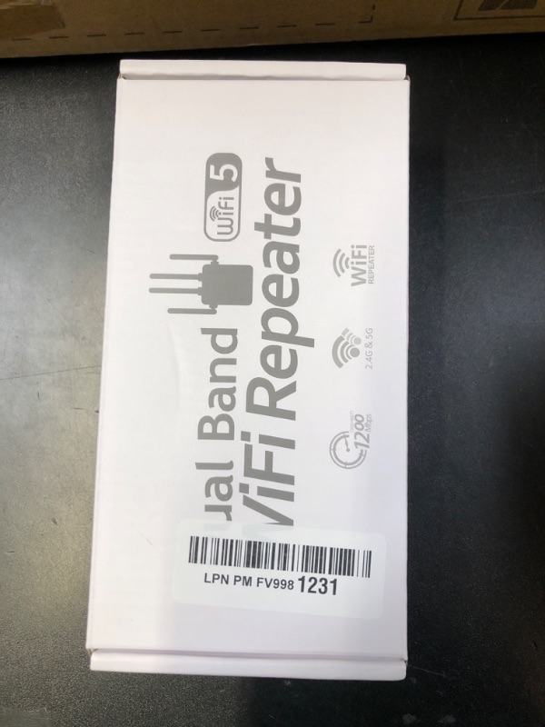 Photo 1 of 105-Device Compatible WiFi Extender Signal Booster, WiFi Extender, 12880 Sq.Ft Long Range, Dual Band 5GHz/2.4GHz 1200Mbps, Simple Installation for Home & Outdoor