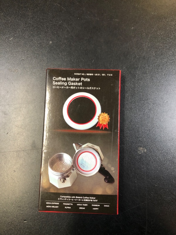 Photo 1 of [UPGRADED] Sealing Gasket for Bialetti Moka Express 1 Cup Iconic Stovetop Espresso Maker - 6 PCS Replacement Food Grade Silicone Seal Ring for Aluminum Stovetop Coffee Maker Pots