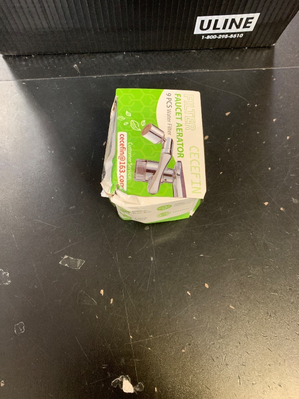 Photo 1 of CECEFIN Water-Filter for Sink-Faucet Extender-Aerator - 9pcs Cartridges Reduce Chlorine for Bathroom/Kitchen Skin Face Eye Wash,Brass Faucet Mount Purifier System,1080°Rotating 2-Mode Swivel Aerator