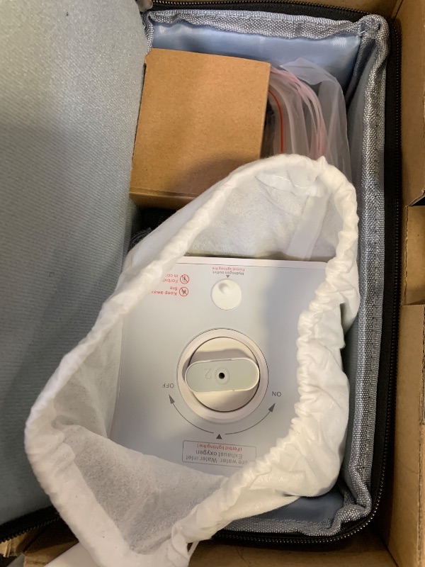 Photo 1 of AquaGreen Hydrogen Water Inhalation Machine, 99.99% High Purity H2 Hydrogen Inhaler with 5 Nasal Cannula, Hydrogen-Rich Water Generator, 150ml/min SPE/PEM Ionizer for Home Car Travel (Cream)