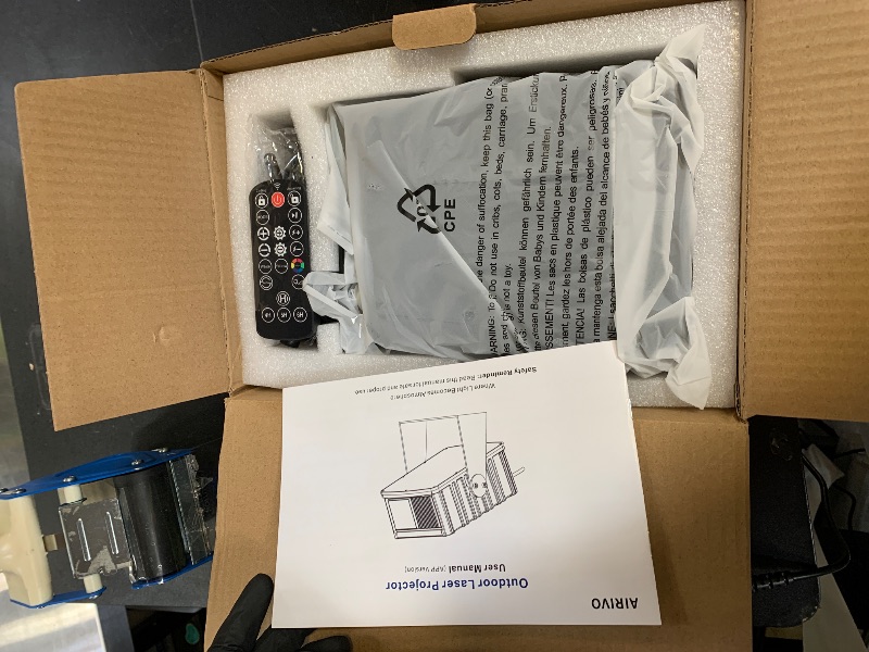 Photo 1 of AIRIVO Outdoor Star Laser Projector, App & Remote Control 7 Colors Motion Smart Firefly Lights Christmas Snowflake Projector, 8 Lighting Effects Fairy Light Projector for Holiday Decor Garden Light