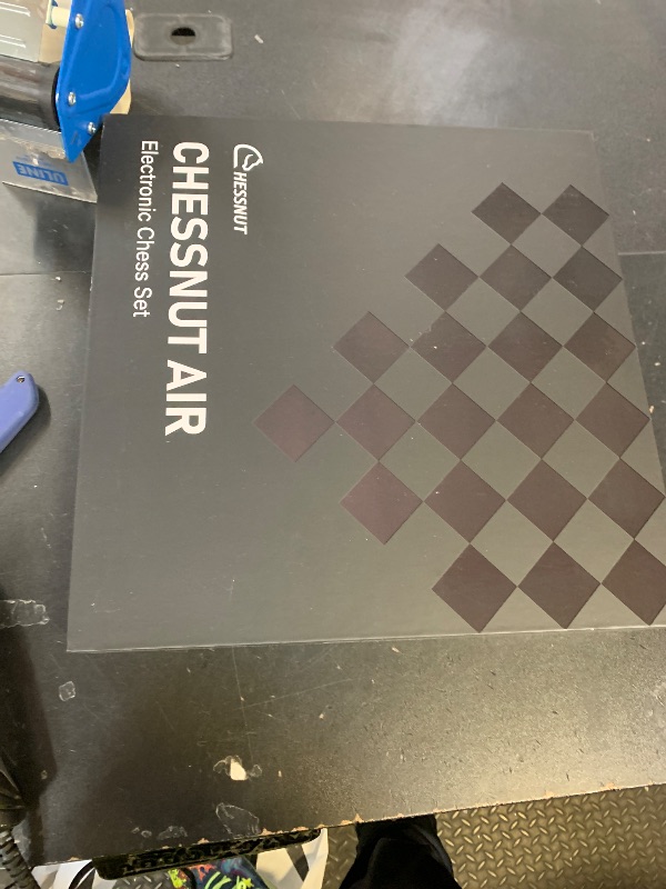 Photo 1 of Chessnut Air Electronic Chess Set, A magnificently Handcrafted Wooden Chess Board with Extra Queens,LEDs, AI Adaptive Electronic Chess Set Game and App with Computer Chess Board
