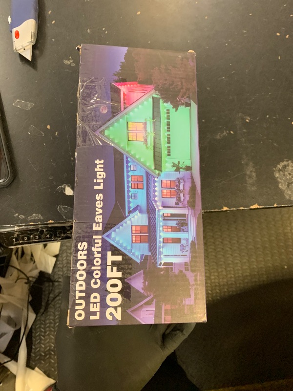 Photo 1 of INZIDOL Permanent Outdoor Lights,200FT RGB Eave Light,IP67 Waterproof Lighting for House,Smart LED with App/Remote Control for Outdoor Decor,Garden Decor,Party,Holiday