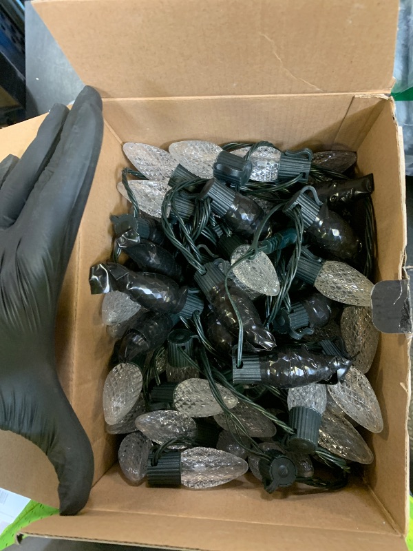 Photo 1 of Brightown C9 LED Christmas Lights Outdoor, 150LED RGB Smart Christmas Tree Lights Music Sync DIY APP Controlled, Waterproof Connectable C9 String Lights for House Indoor Patio Xmas Decoration