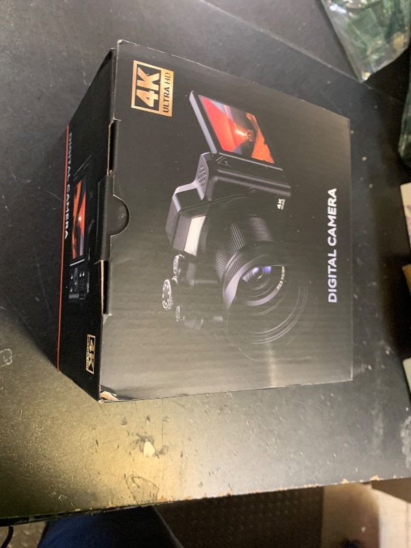 Photo 1 of ***sold for parts*** 4K Digital Camera for Photography, Autofocus 56MP Vlogging Camera for YouTube/Content Creators/Travel, 16X Zoom Video Camera with 3" 180°Flip Screen & Lens Hood, Gift Ideas for Teens & Beginners