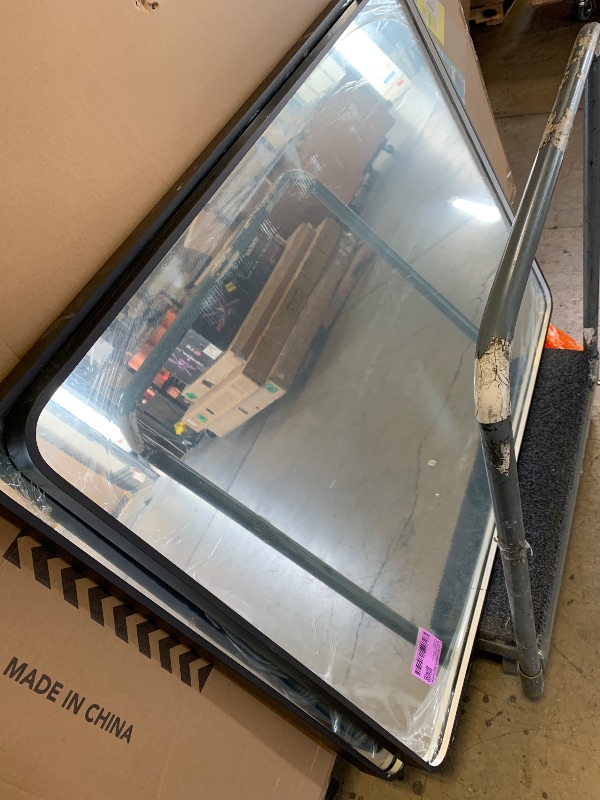 Photo 1 of JSneijder 48x36 Inch Black LED Bathroom Mirror with Lights, 3000K/4500K/6000K, Wall Mounted Lighted Vanity Mirrors for Bathroom, Stepless Dimmable, Memory Funtion, Anti-Fog, Horizontal/Vertical