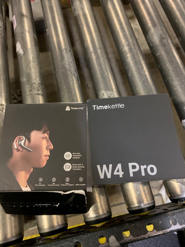 Photo 1 of Timekettle W4 Pro AI Interpreter Earbuds(Grey),Translator Device Supporting 40 Languages,Translator Earbuds for Call and Video Translation,APP Work with iOS and Android