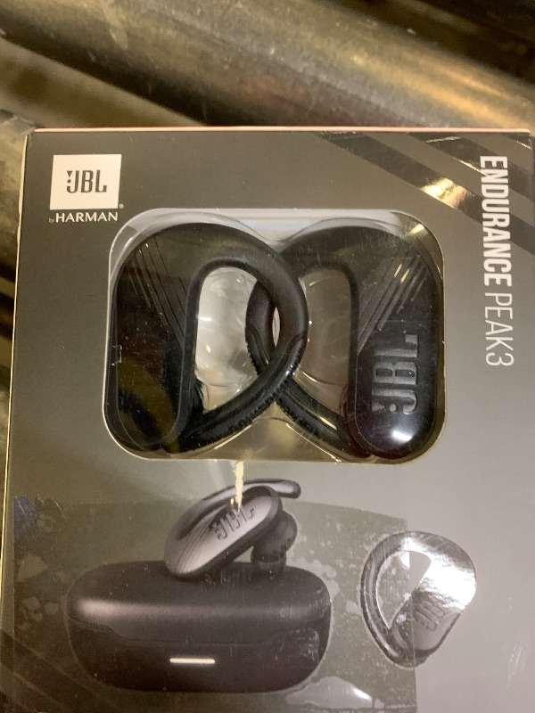 Photo 1 of JBL Endurance Peak 3 - Dust and Water Proof (IP68) True Wireless Active Earbuds, JBL Pure Bass Sound, Up to 50 Total Hours of Playback with Speed Charge, Ambient Aware & Talk Thru (Black)