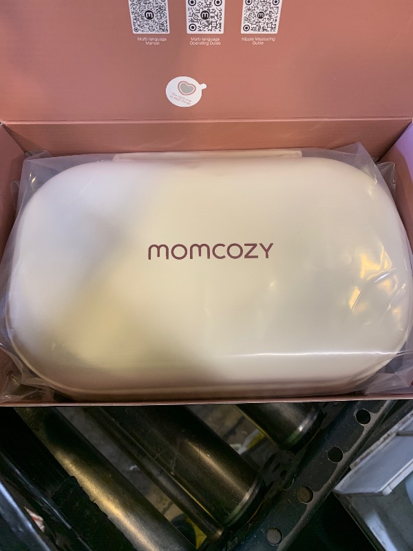 Photo 1 of Momcozy M5 Smart APP Controlled Wearable Breast Pump, Hands-Free Wireless Electric Pump, 3 Modes 9 Suction Levels, BPA-Free, Portable Lightweight, 24mm Flange, 2-Pack Cozy Red