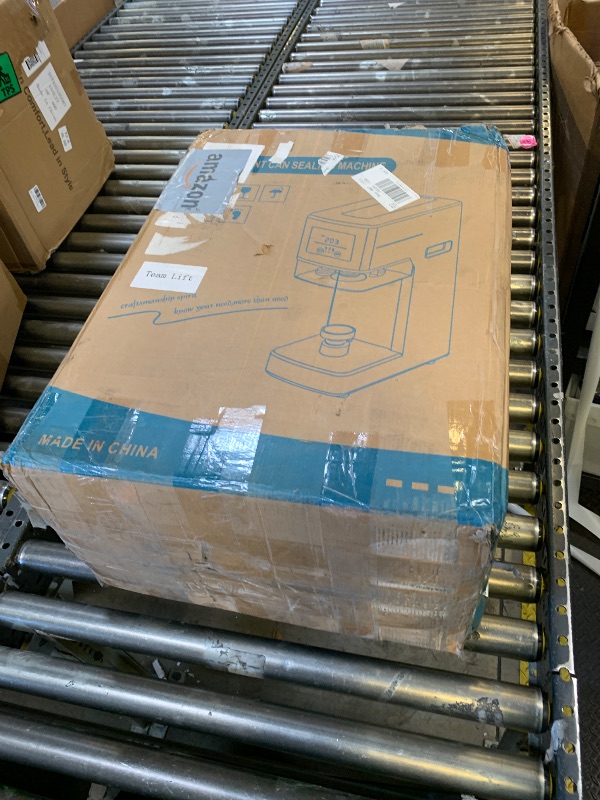 Photo 1 of Commercial Soda Can Sealer - 2.4-6.7 inch Height Adjustable, Automatic Can Sealer for Aluminum and Plastic Cans - White