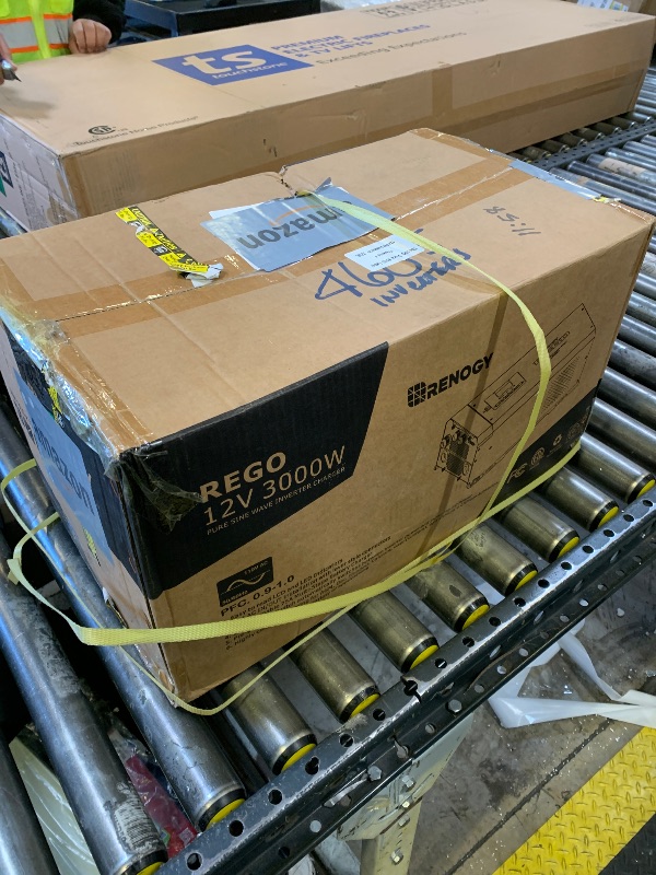 Photo 1 of Renogy REGO 3000W Pure Sine Wave Inverter Charger w/LCD Display 12V DC to 120V AC Built-in Bluetooth 4-Stage Charging