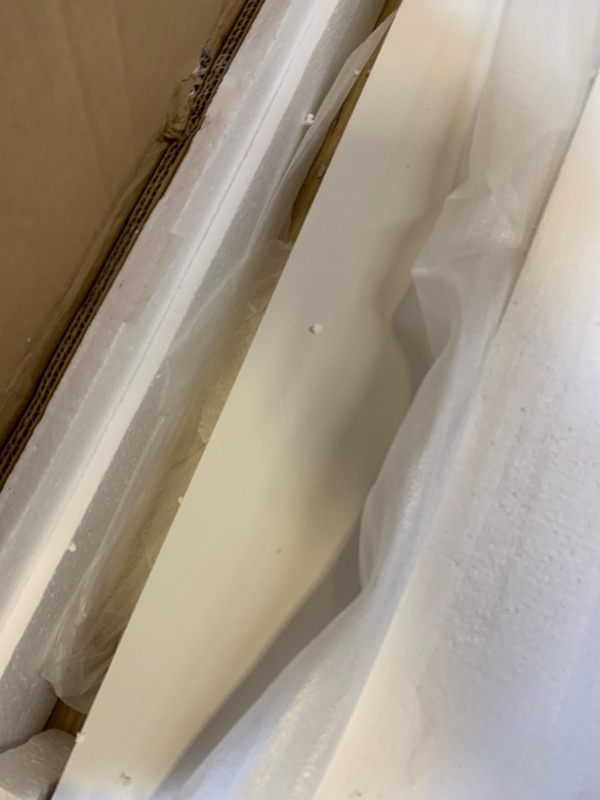 Photo 1 of Ball & Cast Bunk Bed Full Over Full Castle Style Bed,Wood Bunk Bed w/ 2 Drawers and 3 Shelves,Full-length Fence,Bedframe with Slide & Storage Ladder,Space Saving,Slat Support,for Child's Bedroom,White