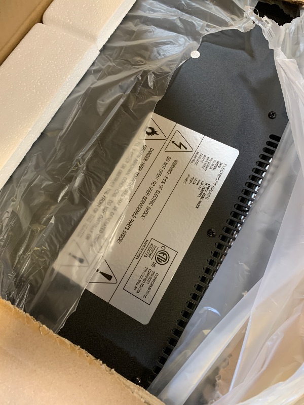 Photo 1 of EUHOMY 60 Inch Electric Fireplace Wall Recessed and Wall Mounted with Adjustable Flame Color, Fireplace Heater with Remote Control, Linear Fireplace with Timer, Touch Screen, Log & Crystal, 750/1500W