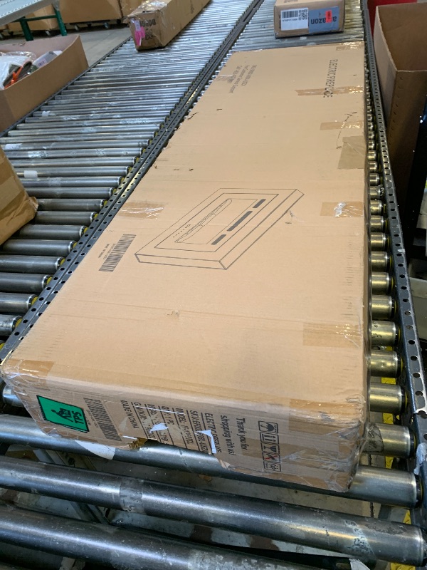 Photo 1 of EUHOMY 60 Inch Electric Fireplace Wall Recessed and Wall Mounted with Adjustable Flame Color, Fireplace Heater with Remote Control, Linear Fireplace with Timer, Touch Screen, Log & Crystal, 750/1500W