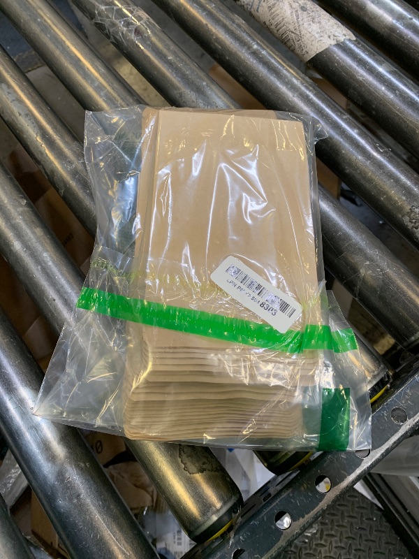 Photo 1 of 100 Pcs 5x8 Inch Kraft Paper Bags with Transparent Window, Stand Up Pouches,Smell Proof Bags,Resealable Bags for Small Business, Zipper Food Storage,for Packaging Snacks Cookies Candy