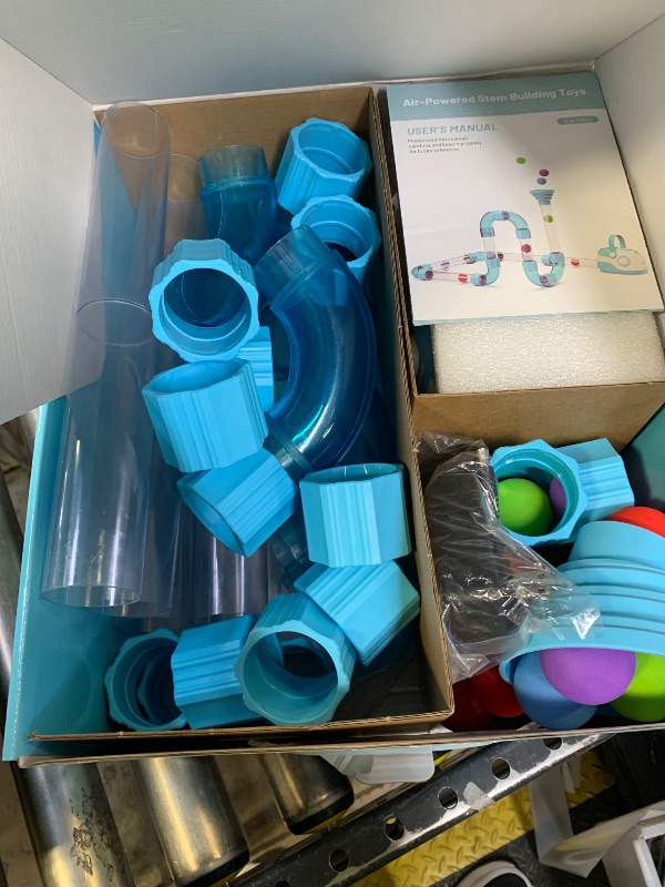 Photo 1 of FOHEB Air-Powered STEM Building Toys - Bluetooth Learning Toys with Wireless Music Play, Rechargeable & Play While Charging, STEM Toys for 3+ Year Old, Kids Toys Birthday Gifts for Kids