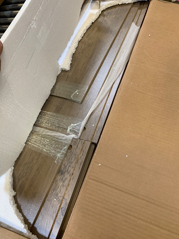 Photo 1 of Gray Wood TV Stand