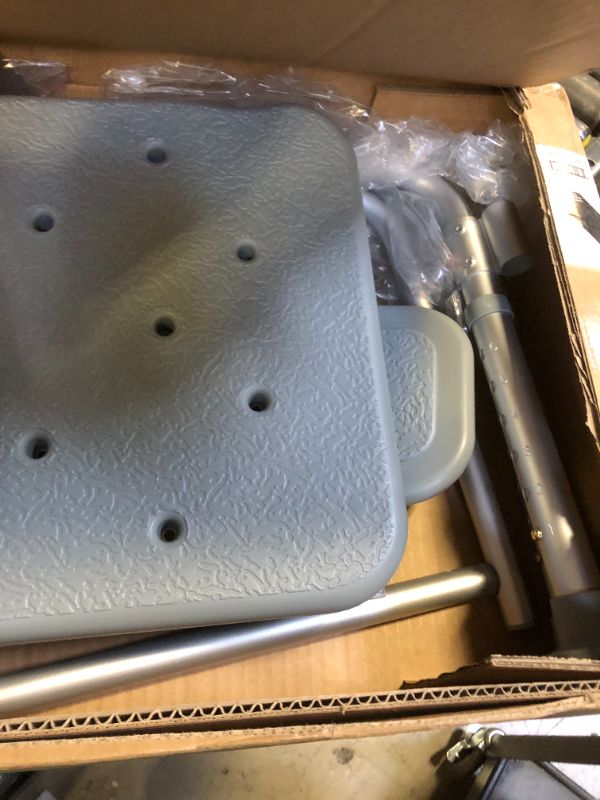 View 2 of **INCOMPLETE** Shower Chair for Seniors Elderly Handicap Disabled Or Bariatric Adults, Heavy Duty 500 Lbs,Bench Seat for Inside Shower Stall and Bathroom Bath Tub with Arms and Back Adjustable Stool Chairs