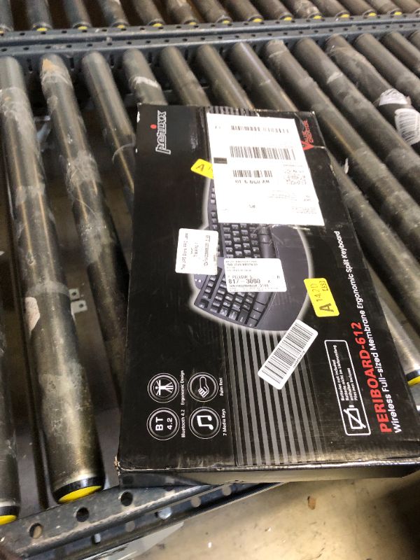 Photo 1 of Perixx Periboard-612B Wireless Ergonomic Split Keyboard with Dual Mode 2.4G and Bluetooth Feature, Compatible with Windows 10 and Mac OS X System, Black, US English Layout