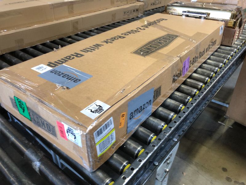 Photo 1 of RokRack One Foldable 2-Ebike Rack with Ramp, 200 lbs Capacity, Hitch Mount Electric Bike Rack, Fits up to 5" Fat Tire Width and 50" Wheelbase, Ebike Carrier Rack for 2" Receiver for Cars SUVs Vans RVs