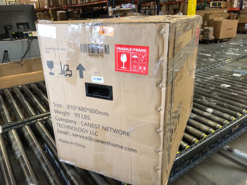 Photo 1 of CANEST Smart Toilet with Bidet Built in, Foam Dispenser, 1000g MaP Flushing, Full-Area Seat Sensor, Auto Temperature Control Heated Seat, Auto Open/Close, Foot Sensor, Deodorization, Remote(FC-002SE)