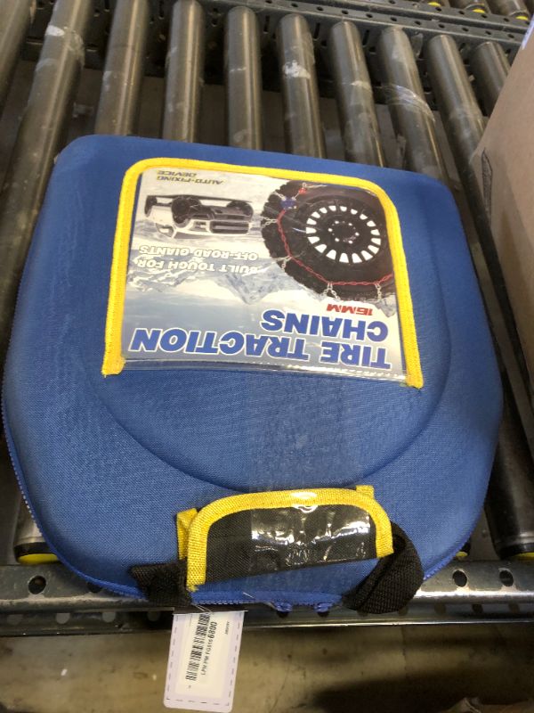 Photo 1 of Snow-Chains Auto Fixing 1 Min Quick Installation Tire-Chains, Heavy-Duty Emergency Tire Traction Chain for Pickup Trucks and Off-road SUV Car Tires 255 265 275 285 295 - Set of 2 (HYR-A)