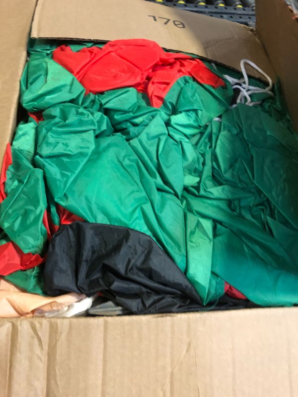 Photo 1 of MGparty 14FT Christmas Inflatables Train with Santa Claus Bear Penguin Christmas Tress Built-in LED Lights Blow Up for Party Holiday Decor Indoor Outdoor Garden Lawn Yard Decorations