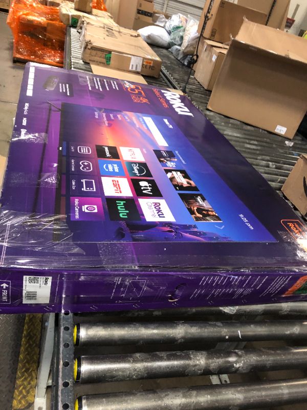 Photo 1 of Roku Smart TV 2025 – 55-Inch Select Series, 4K HDR TV – Roku TV with Enhanced Voice Remote – Flat Screen LED Television with Wi-Fi for Streaming Live Local News, Sports, Family Entertainment