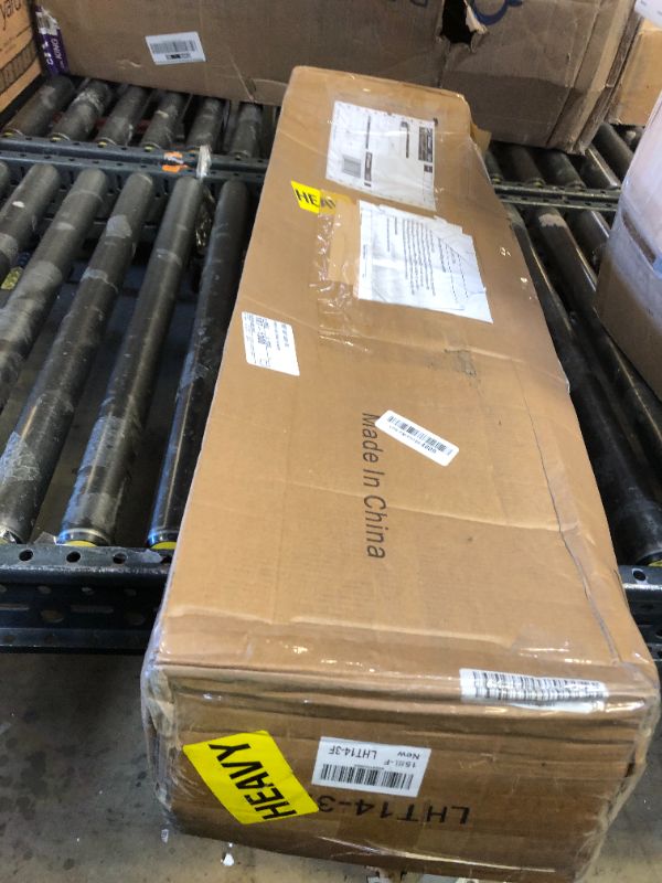 Photo 1 of Yicensen 14 Inch Full Bed Frame with Headboard, Heavy Duty Metal Metal Full Size Platform Bed Frame No Box Spring Needed with Rounded Corner Legs, Noise Free, Easy Assembly, Black