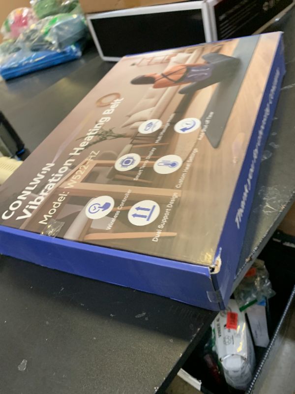 Photo 1 of CONLWIN 68" Cordless Heating Pad for Back Pain Relief with 5 Heat & 6 Vibration, Lower Back Massager with 4D Butterfly Support, Portable Heating Pad for Women Men Mom Dad, FSA Eligible HSA