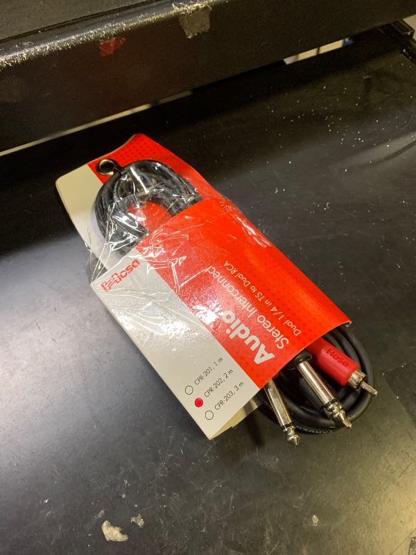 Photo 1 of Hosa CPR-202 Stereo Interconnect, Dual 1/4 Inch TS to Dual RCA, 6.5 Feet