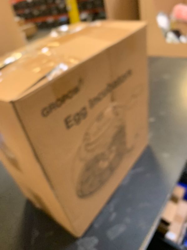 Photo 1 of GROPOW 18 Egg Incubator, Automatic Turning with Temperature & Humidity Control, Egg Candler, 360 View with Air Vent, Auto Water Bottle Refill, Chicken Incubator for Hatching Eggs