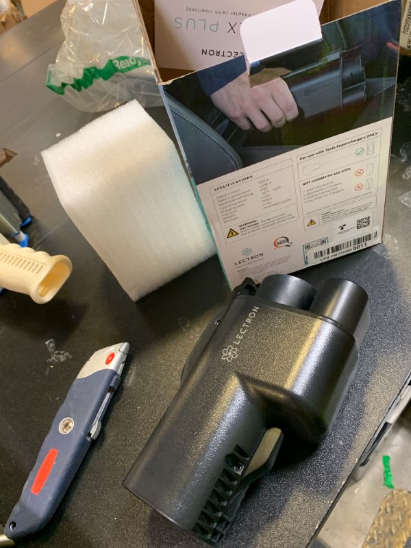 Photo 1 of Lectron NACS to CCS Electric Vehicle Adapter with Interlock - (500A/1,000V) - Compatible with Tesla Superchargers - CCS1 EV Fast Charging with Vortex Plus [Check Automaker for Compatibility] - UL 2252