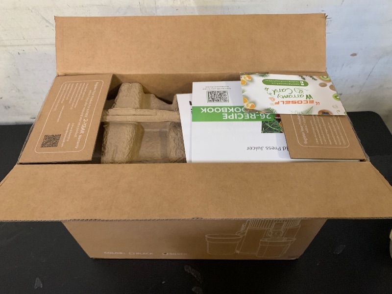 Photo 1 of ECOSELF Juicer Machines with 3 Filters (For Juice/Sorbet/Nut Milk), Slow Masticating Juicer With 6.0" Wide Mouth Hopper for Vegetables & Fruits, Self Feeding, Juicer for Family Party, With Pusher