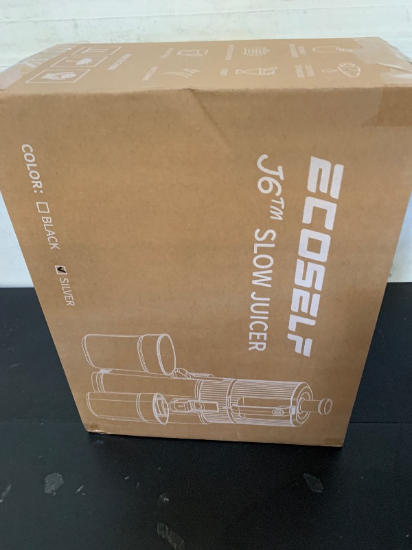 Photo 1 of ECOSELF Juicer Machines with 3 Filters (For Juice/Sorbet/Nut Milk), Slow Masticating Juicer With 6.0" Wide Mouth Hopper for Vegetables & Fruits, Self Feeding, Juicer for Family Party, With Pusher
