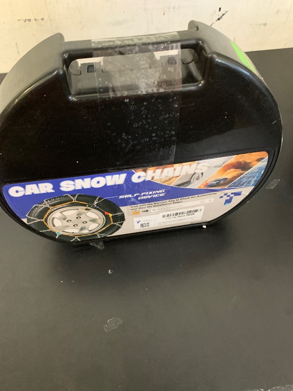 Photo 1 of Snow-Chains Auto Fixing 1 Min Quick Fit Easy Installation Tire-Chains, Portable Reusable Universal Emergency Tire Traction Chain for Passenger Car, Pickup Trucks and SUV - Set of 2 (HKN-150)