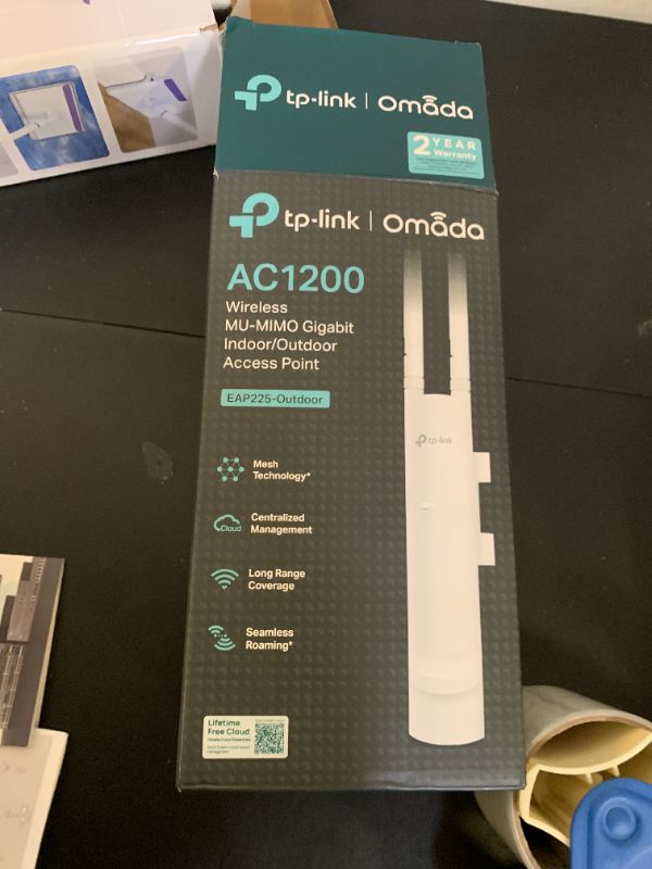 Photo 1 of TP-Link Omada Long Range Outdoor Access Point - WiFi Extender Outdoor Universal Compatible, AC1200 Dual Band, IP65 Weatherproof, Free Expert Help, Omada Remote Managed(EAP225-Outdoor)
