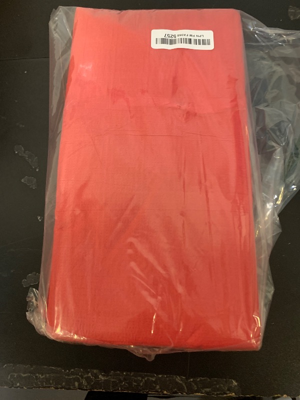 Photo 1 of SWGIEEI Paper Tablecloths for Rectangle Tables 5 Pack, 54''×108'' Red Disposable Table Cloth for 3-9 Ft Tables, Paper & Plastic Party Table Cover for Birthday, Outdoor, Wedding, Banquet