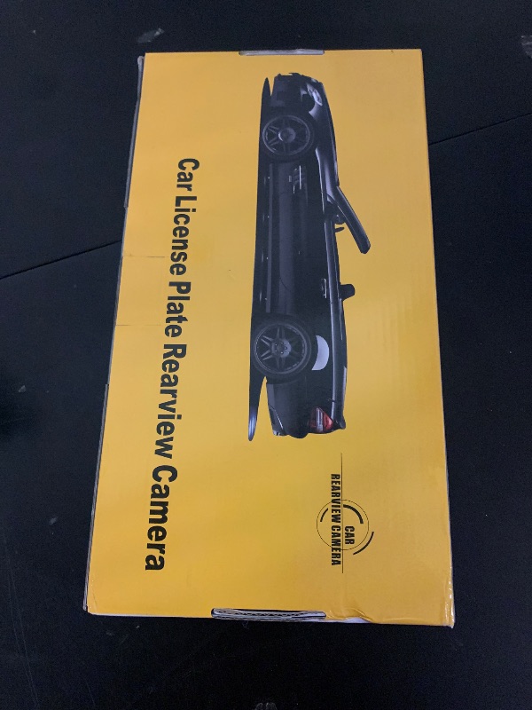 Photo 1 of GLK License Plate Backup Camera HD Front Rear View Reverse Camera with 7 LED Night Vision 170 Degree Viewing Angle, Waterproof, for Cars