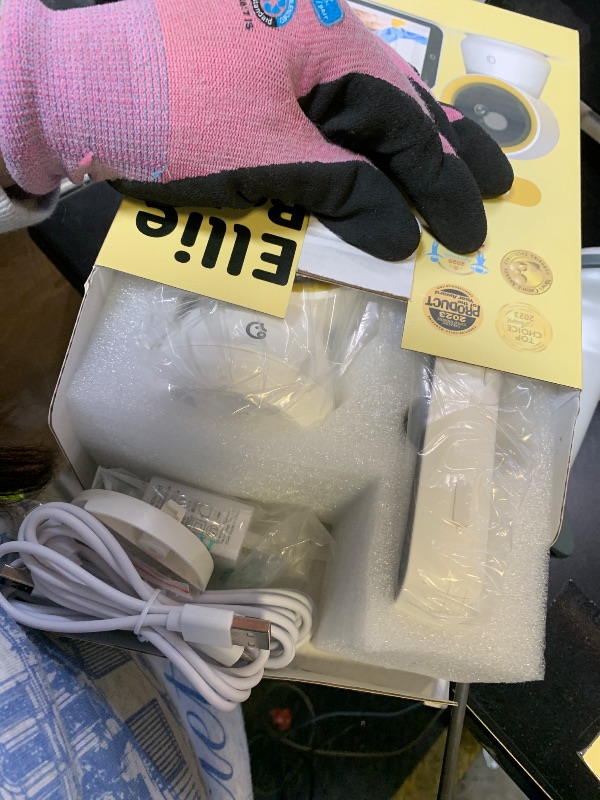 Photo 1 of Ellie Baby Monitor No WiFi, Baby Monitor with Camera and Audio, 5" IPS 1080P with Wall Mount, 6000mAh Battery, 1000ft Range, Smart Monitoring 24hrs Playback, AI Cry Detection & Sleep Tracking