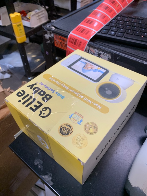 Photo 1 of Ellie Baby Monitor No WiFi, Baby Monitor with Camera and Audio, 5" IPS 1080P with Wall Mount, 6000mAh Battery, 1000ft Range, Smart Monitoring 24hrs Playback, AI Cry Detection & Sleep Tracking