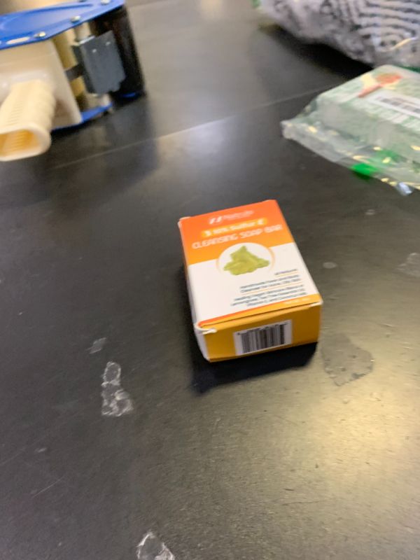 Photo 1 of 10% Sulfur Soap Cleansing Bar for Face & Body – All Natural Facial Cleanser for Acne, Oily Skin – Healing Skincare Blend of Lemongrass, Tea Tree Essential Oil, Vitamin E, Coconut Milk – Made in USA