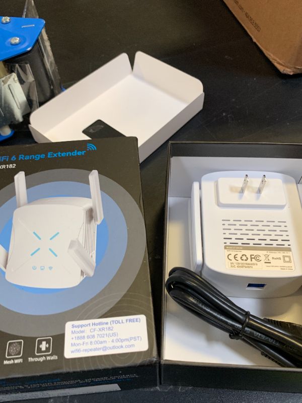 Photo 1 of 2026 WiFi Extender Signal Booster, 10X Faster WiFi 6 Extender, 18899 sq.ft. Internet Repeater for Home, Dual-Band Network Extender, Wireless Router Signal Amplifier w/Gigabit Ethernet Port, Easy Setup