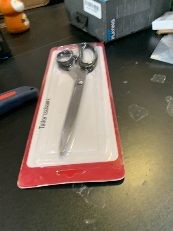 Photo 1 of 10-Inch All-Purpose Sharp Fabric Scissors - Heavy-Duty Stainless Steel Professional Shears for Cutting Clothes, Leather - Ideal for Tailor, Home, Office Use.