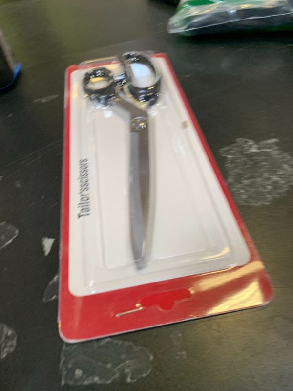 Photo 1 of 10-Inch All-Purpose Sharp Fabric Scissors - Heavy-Duty Stainless Steel Professional Shears for Cutting Clothes, Leather - Ideal for Tailor, Home, Office Use.